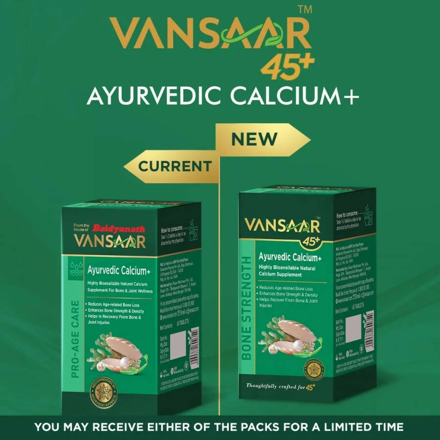 Vansaar 45 + Ayurvedic Calcium+ Tablets - Distacart