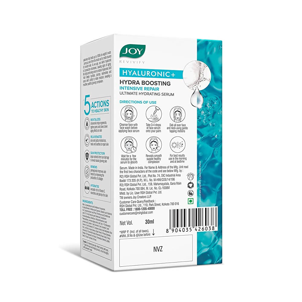 Joy Revivify Hyaluronic+ Hydrating Serum - Distacart