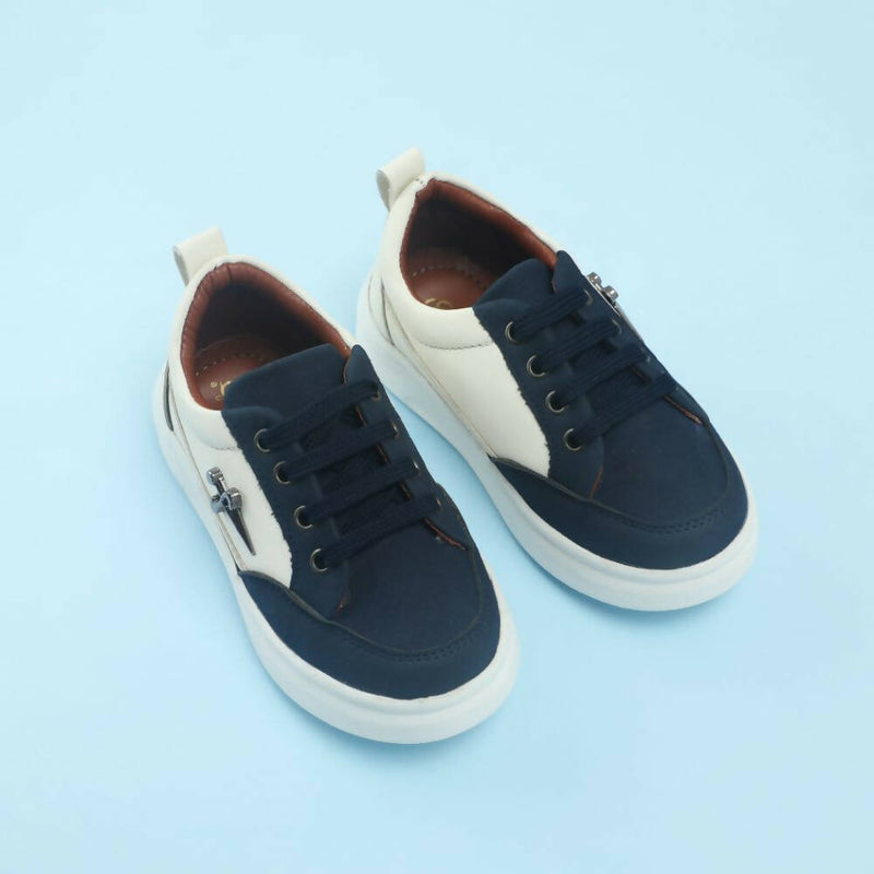 Tiny Bugs Boys Lace Up Casual Shoes - Blue - Distacart