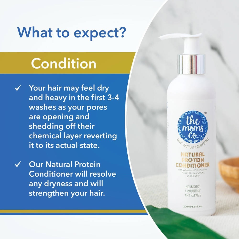 The Moms Co Natural Protein Conditioner (200 Ml) - Distacart