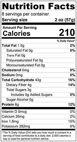Siddhagiri's Satvyk Organic Whole Wheat Pasta Macaroni Facts