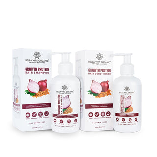 Bella Vita Organic Growth Protein Shampoo & Conditioner Combo - Distacart
