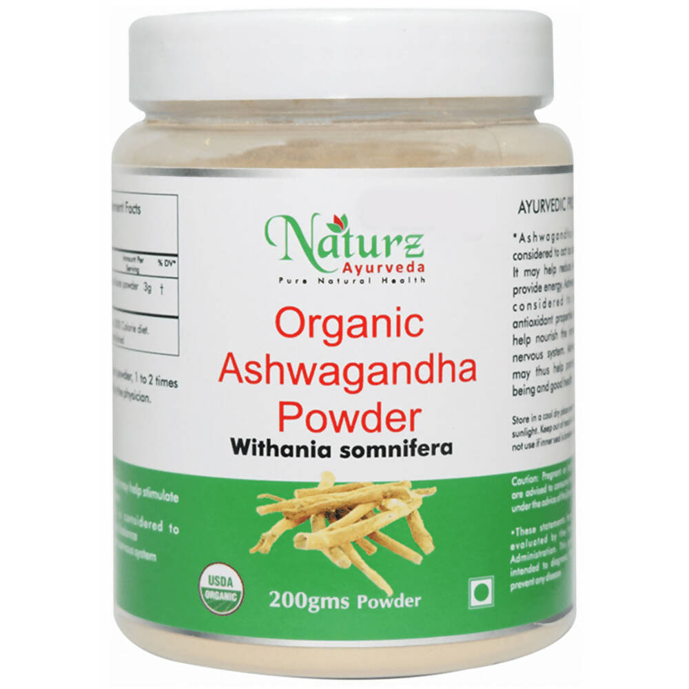 Naturz Ayurveda Organic Ashwagandha Powder - Distacart