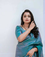 Thumbnail for DEIANA'S Beautiful Golden Jari with New Design Soft Lichi Silk Saree - Pink - Distacart
