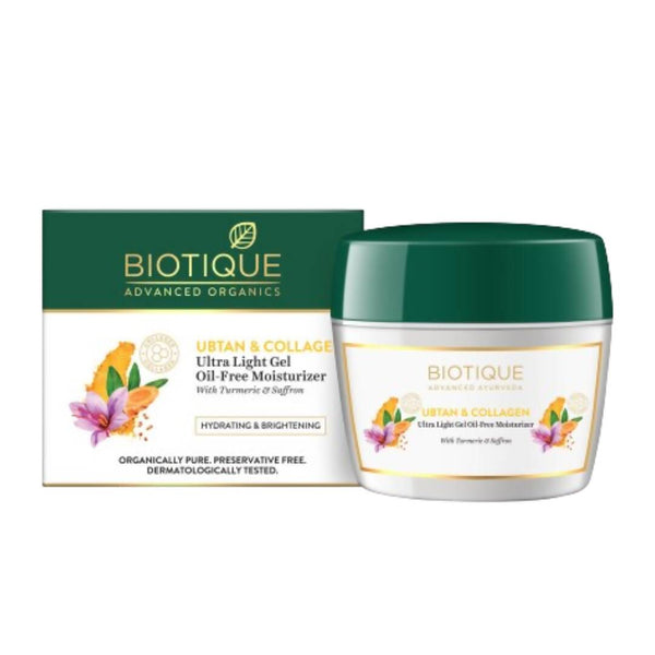 Biotique Ubtan & Collagen Ultra Light Gel Oil Free Moisturizer - Distacart