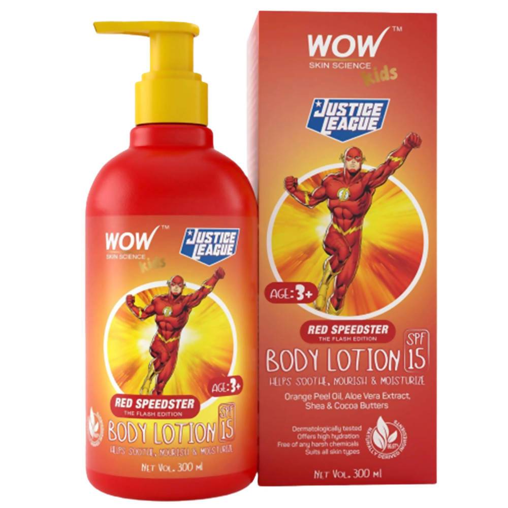 Wow Skin Science Kids Body Lotion - Red Speedster Flash Edition - Distacart