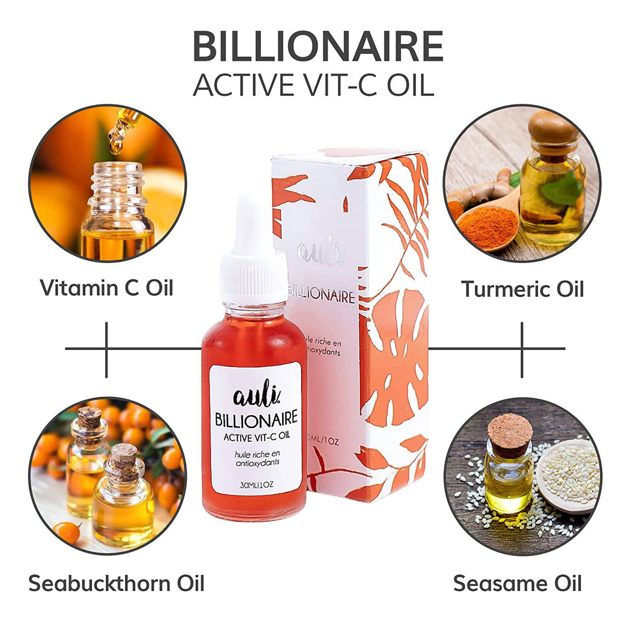 Auli Billionaire Damage Repair/Antioxidant Rich Facial Oil (Vitamin C) - Distacart
