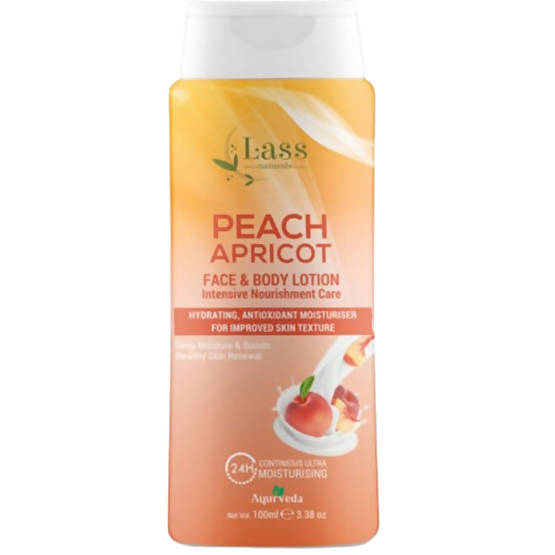 Lass Naturals Peach Apricot Face & Body Lotion - Distacart