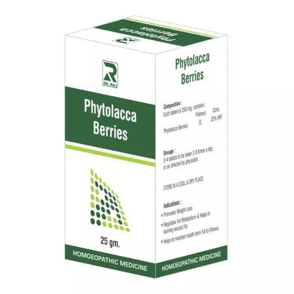 Dr. Raj Homeopathy Phytolacca Berries Tablets