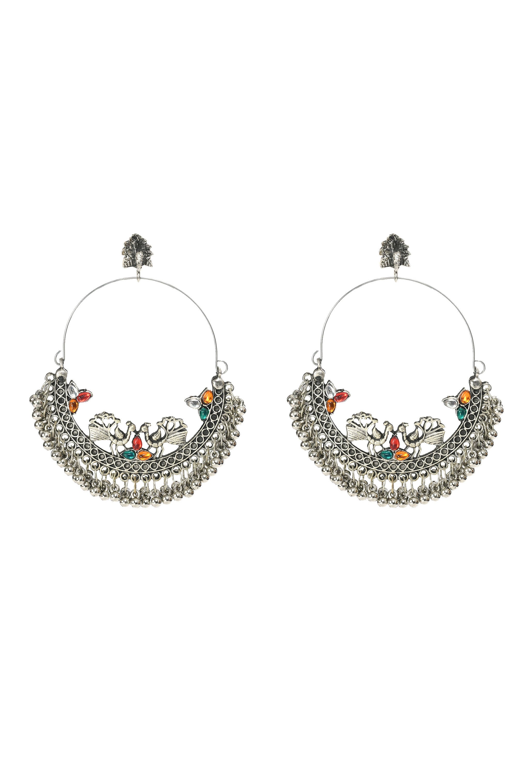 Flipkart.com - Buy FFC-FASHION FOR CHOICE Gold tone meenakari with kundan  and pearl dangler earrings Alloy Chandbali Earring Online at Best Prices in  India