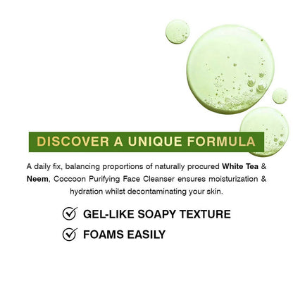 Coccoon Purifying Face Cleanser With White Tea & Neem - Distacart