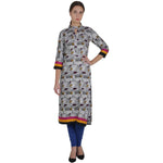 Thumbnail for Kanoor Women's Multi rayon straight kurti
