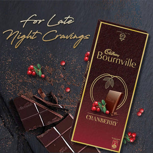 Cadbury Bournville Cranberry Dark Chocolate Bar - Distacart
