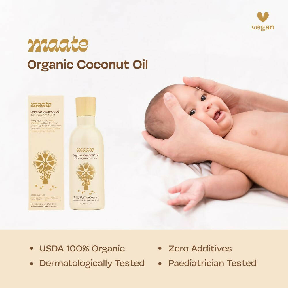 Maate Organic Coconut Oil | Extra Virgin Cold Pressed - Distacart