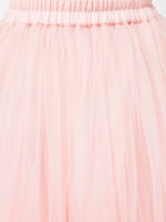 Thumbnail for Lil Drama Paris Nights Girls Peach Sequin Embroidered Lehanga Choli - Distacart