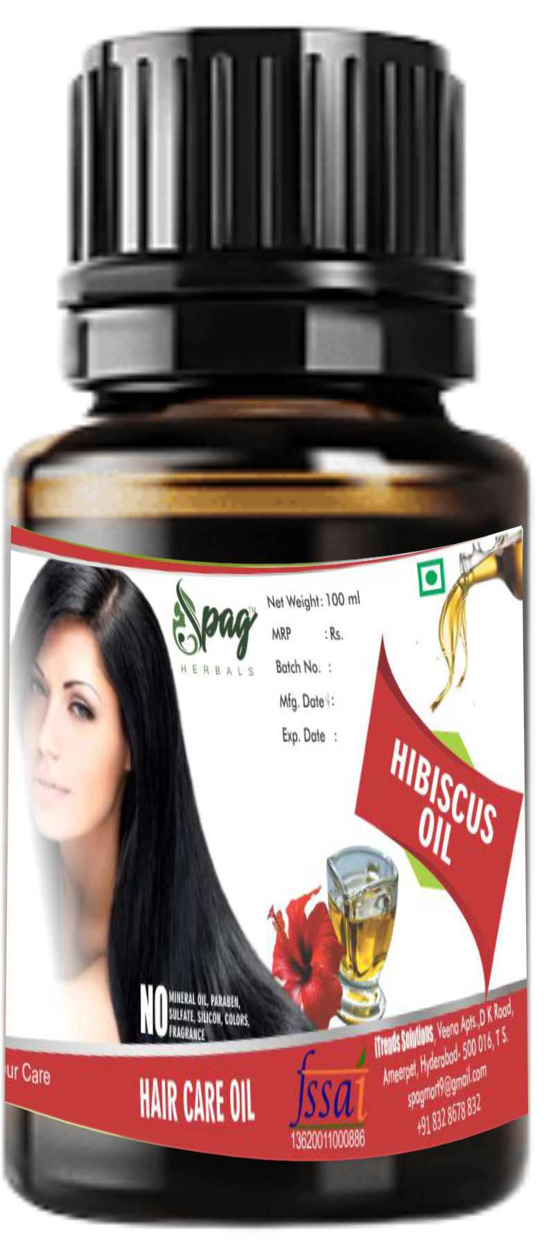 Spag Herbals Hibiscus Herbal Hair Oil - Distacart
