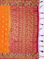 Thumbnail for Mimosa Women's Paithani Art Silk Mustard Yellow Saree - Distacart
