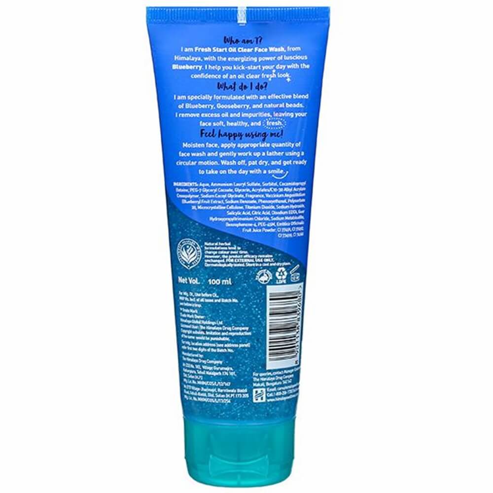 Himalaya - Fresh Start Oil Clear Blueberry Face Wash (100 ml) - Distacart