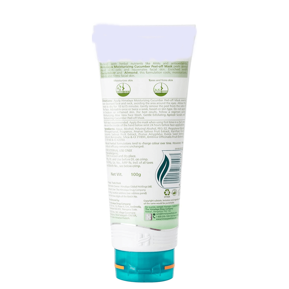 Himalaya Herbals Moisturizing Cucumber Peel-Of Mask - Distacart