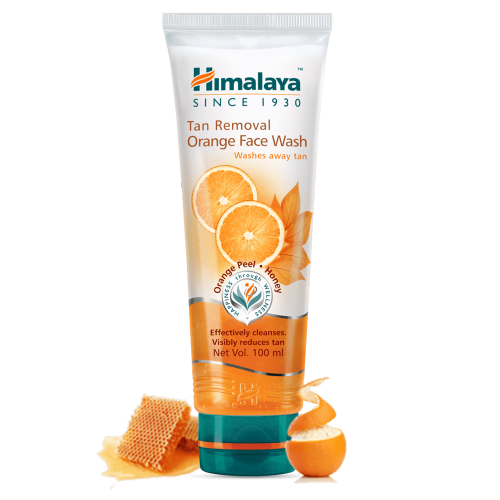 Himalaya Tan Removal Orange Face Wash - 100ml - Distacart