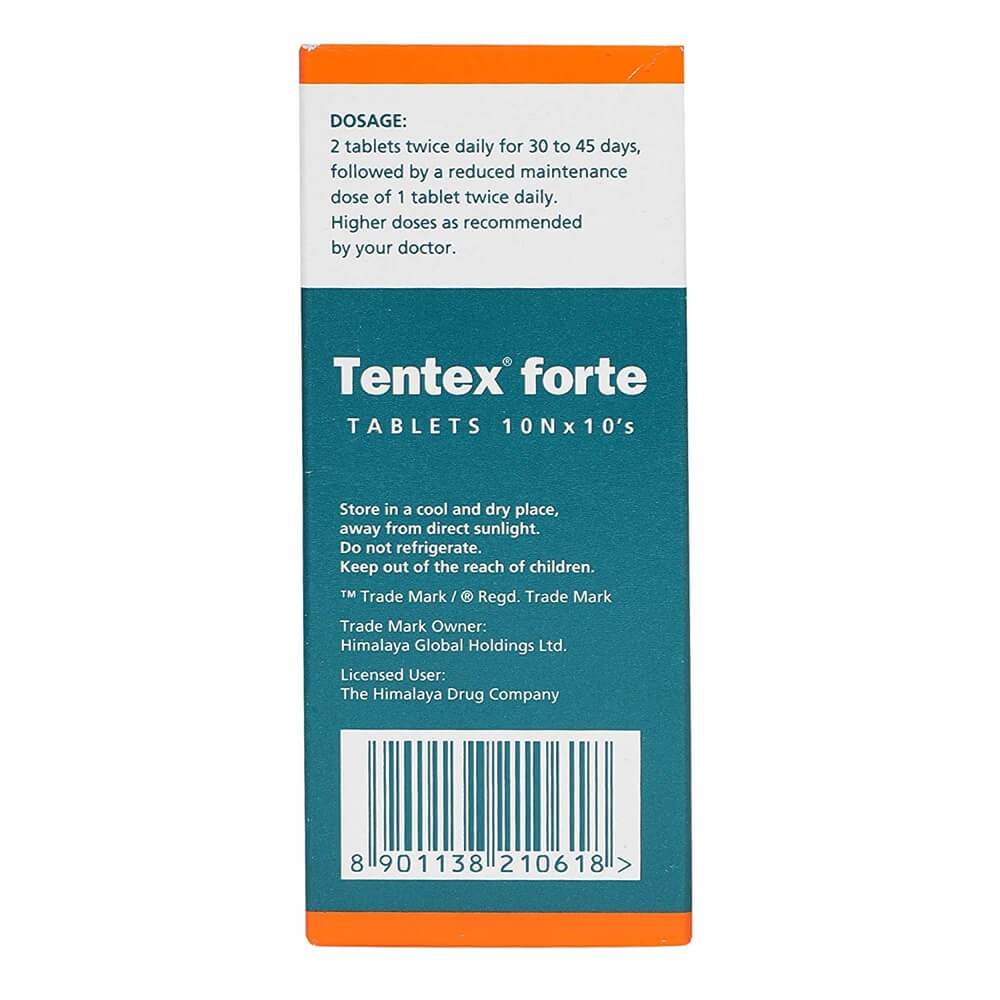 Himalaya Tentex Forte Tablets - 10 Tablets (Pack of 10) - Distacart