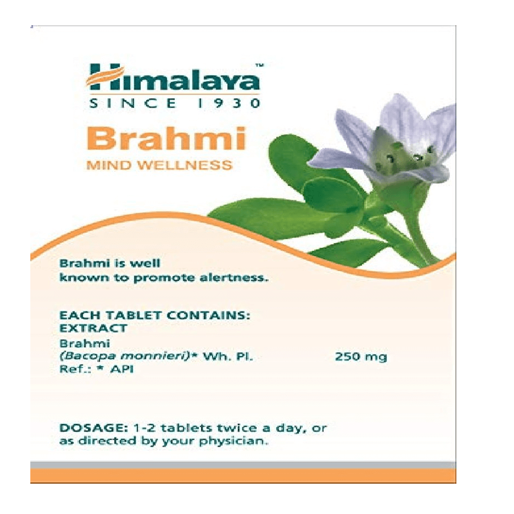 Himalaya Wellness Pure Herbs Brahmi Mind Wellness - 60 Tablets - Distacart