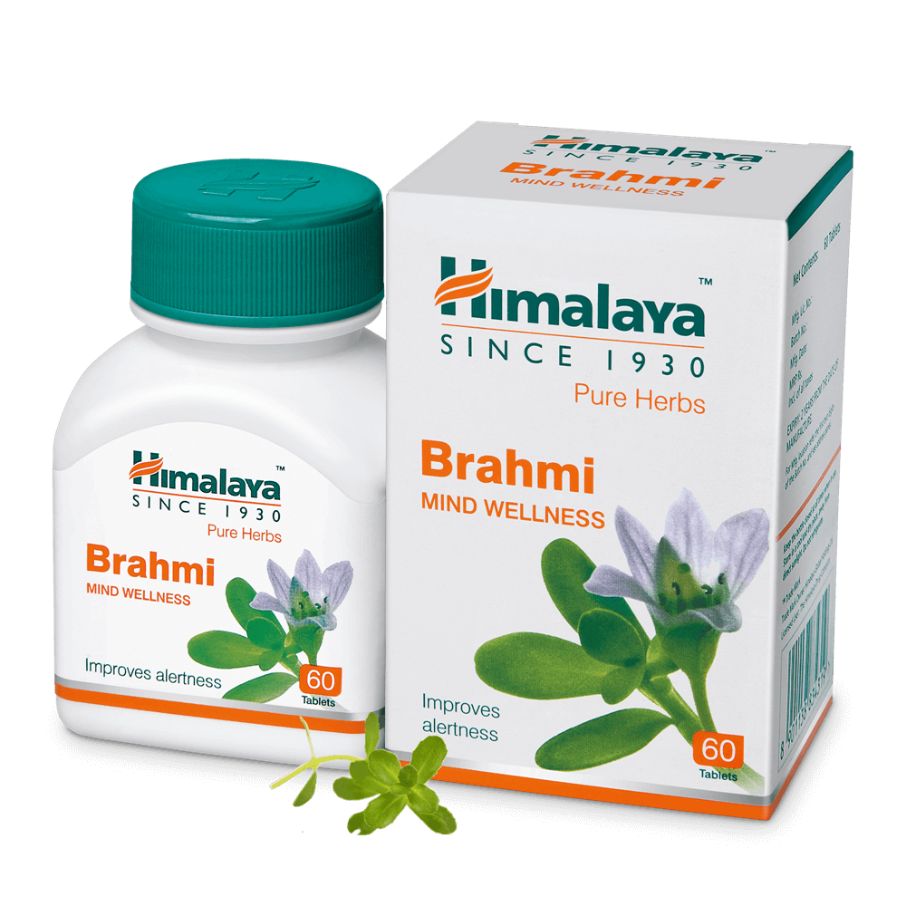 Himalaya Wellness Pure Herbs Brahmi Mind Wellness - 60 Tablets - Distacart