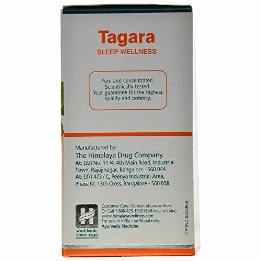 Himalaya Wellness Pure Herbs Tagara Sleep Wellness - 60 Tablets - Distacart