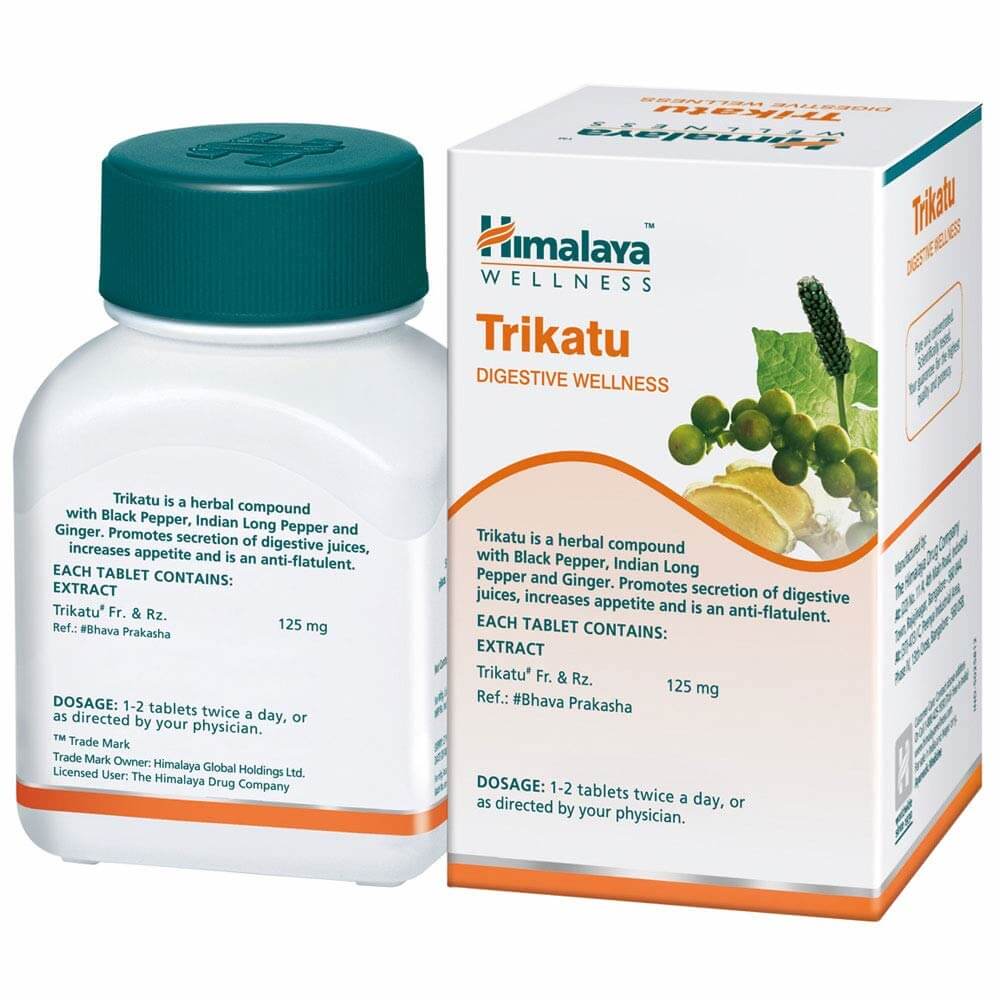 Himalaya Wellness Pure Herbs Trikatu Digestive Wellness - 60 Tablets - Distacart