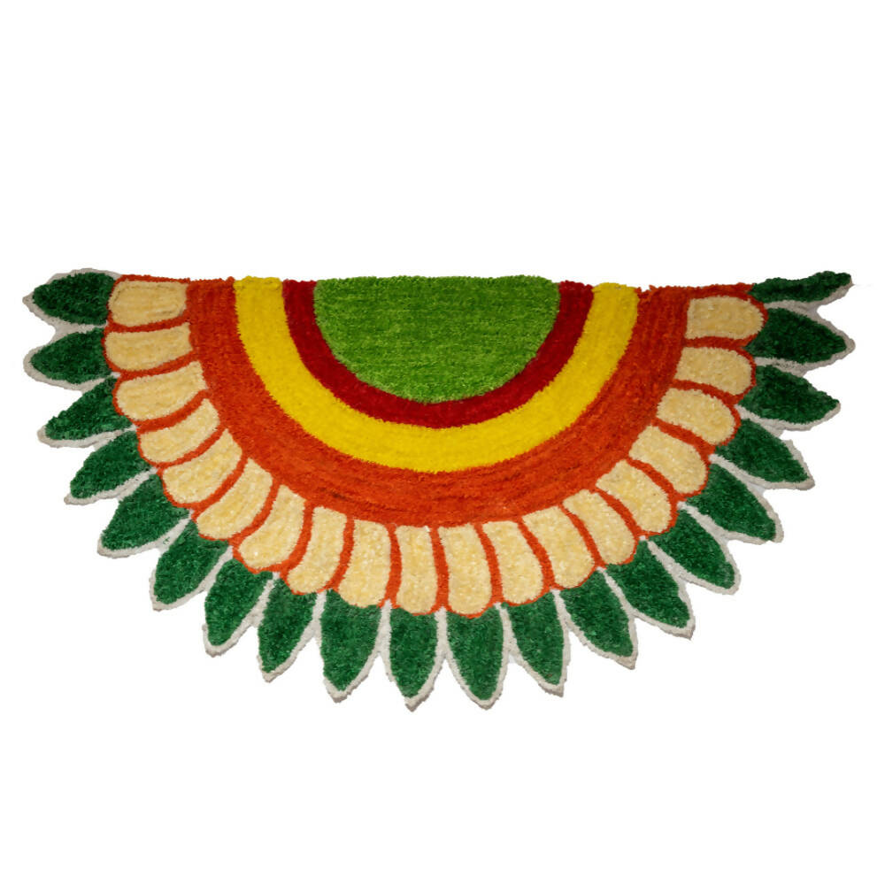 Kundan HandiKrafts Flower Mat Semi Design 1 - Distacart