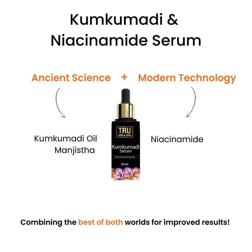 Tru Hair & Skin Kumkumadi & Niacinamide Serum - Distacart