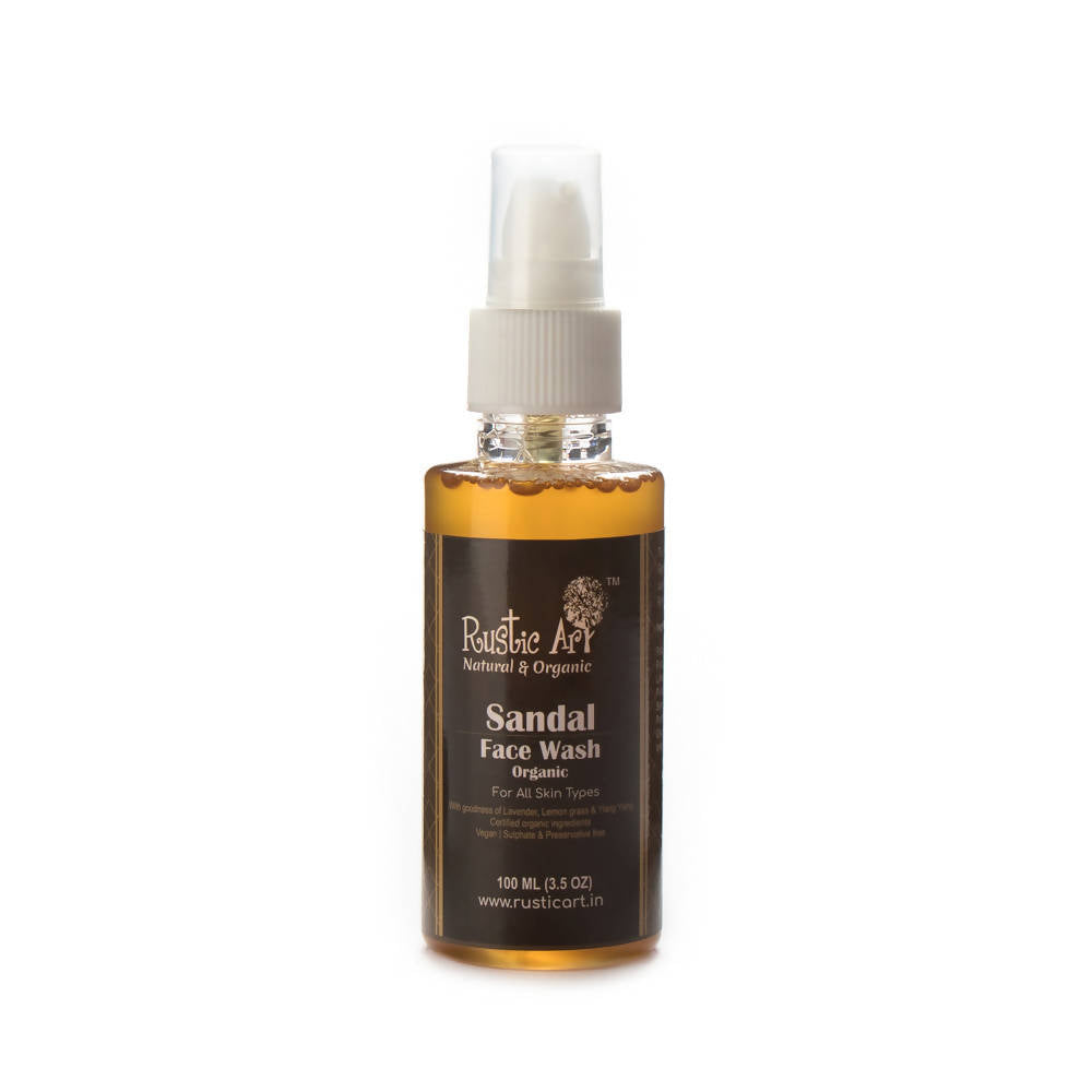 Rustic Art Organic Sandal Face Wash - Distacart