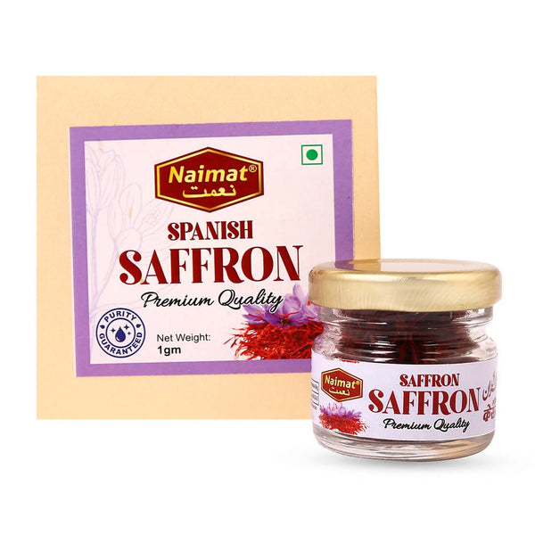 Naimat Spanish saffron Premium Quality 1 gm (Pack Of 1), (Pack Of 5)