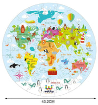 Thumbnail for Webby Amazing World Map Jigsaw Floor Puzzle 60 Pcs - Distacart