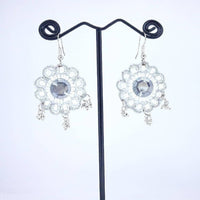 Thumbnail for Hand Weaved Crystal stone Flower Collection Earrings
