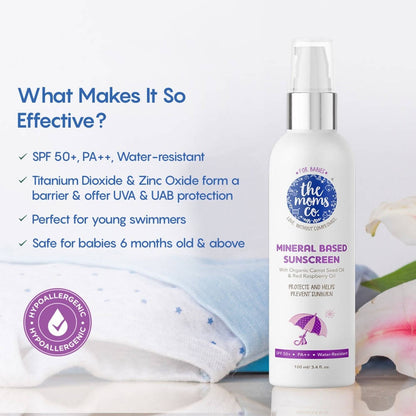 The Moms Co Mineral Based Sunscreen - Distacart
