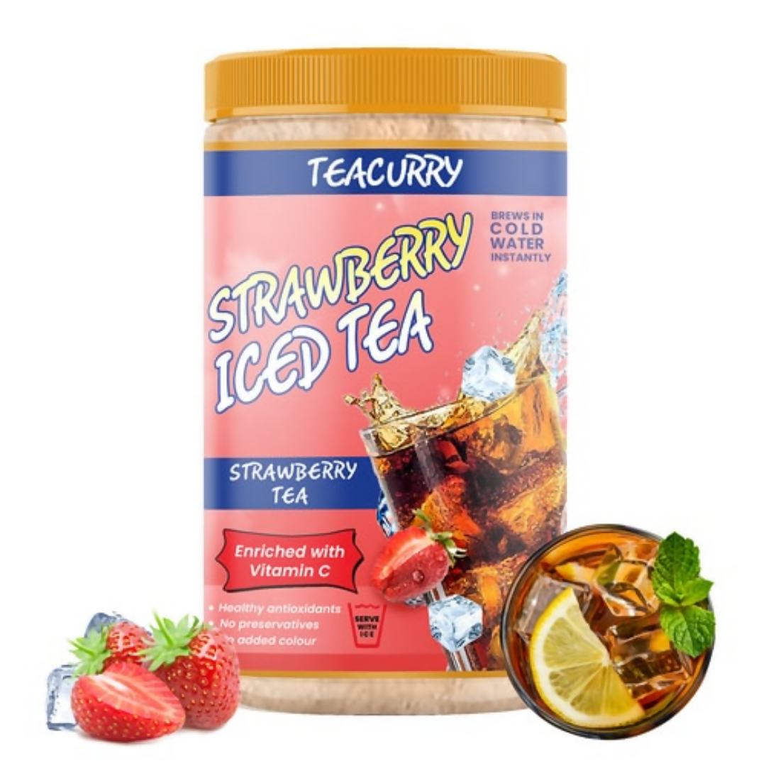 Teacurry Strawberry Instant Iced Tea Powder - Distacart