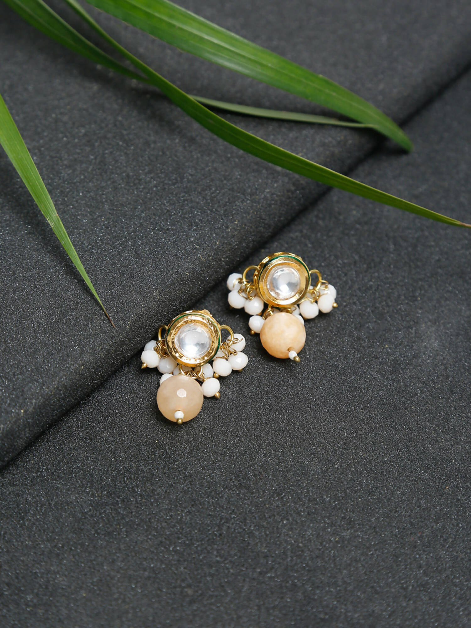 Kundan Studs - Ruby Raang - Distacart