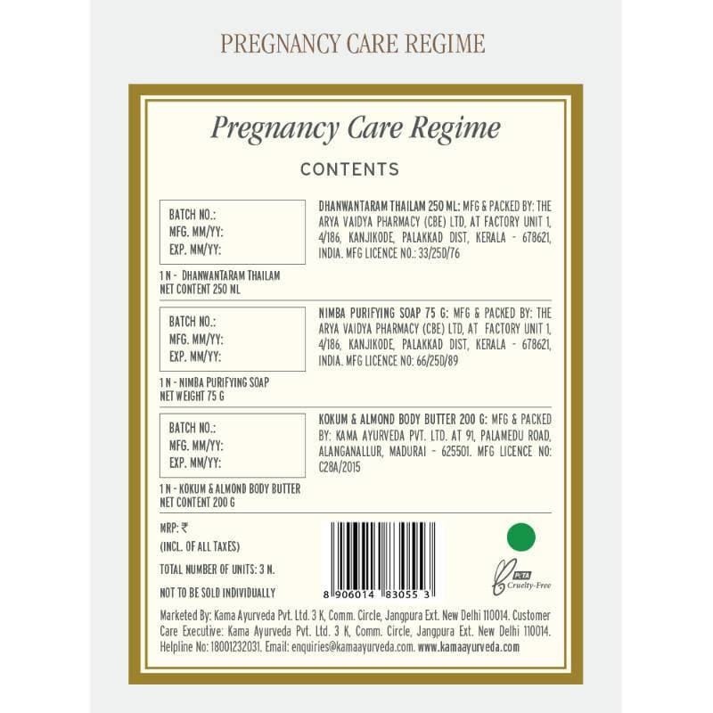 Kama Ayurveda Pregnancy Care Regime