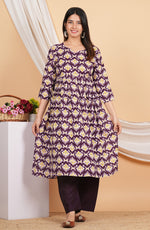 Thumbnail for House of RP Women Blue& Multi Rayon Digital Print Kurta & Pant Set - Distacart