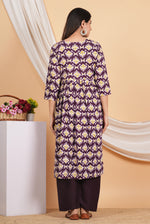 Thumbnail for House of RP Women Blue& Multi Rayon Digital Print Kurta & Pant Set - Distacart