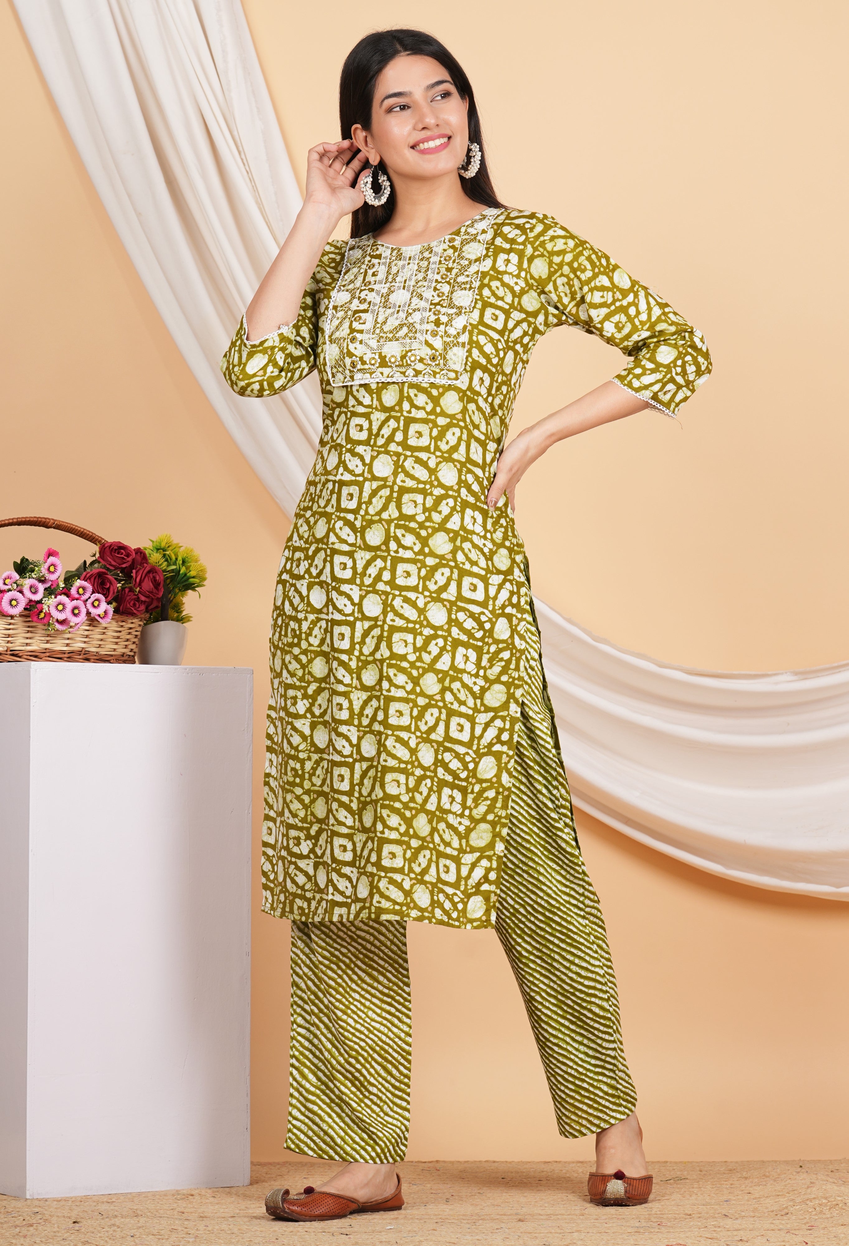 House of RP Women Rayon Dark Purple Digital Print Naira Cut Kurta, Pant & Dupatta Set - Distacart