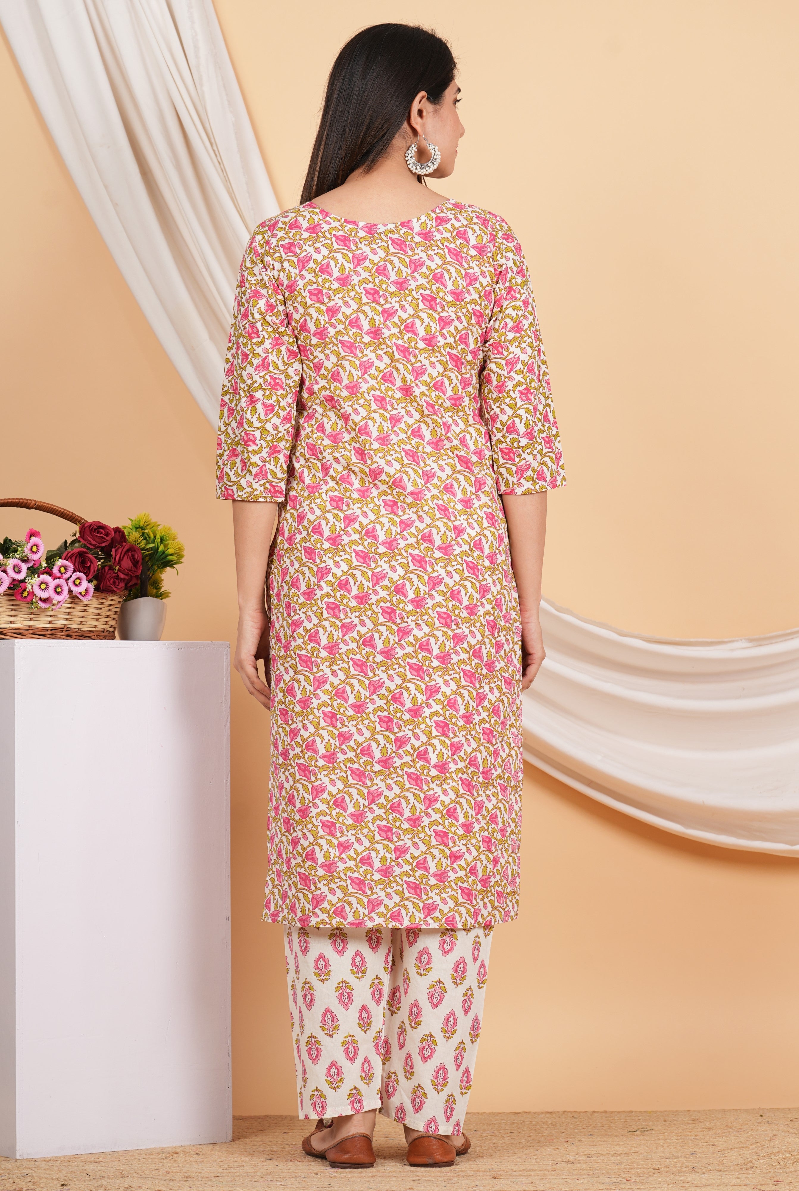 House of RP Women Rayon Floral Print Kurta & Pant Set - Distacart