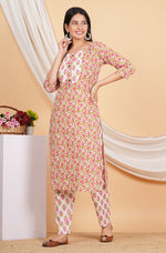 Thumbnail for House of RP Women Rayon Floral Print Kurta & Pant Set - Distacart