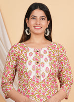 Thumbnail for House of RP Women Rayon Floral Print Kurta & Pant Set - Distacart