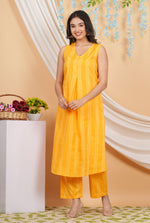 Thumbnail for House of RP Women Orange Cotton Kurta & Pant Set - Distacart
