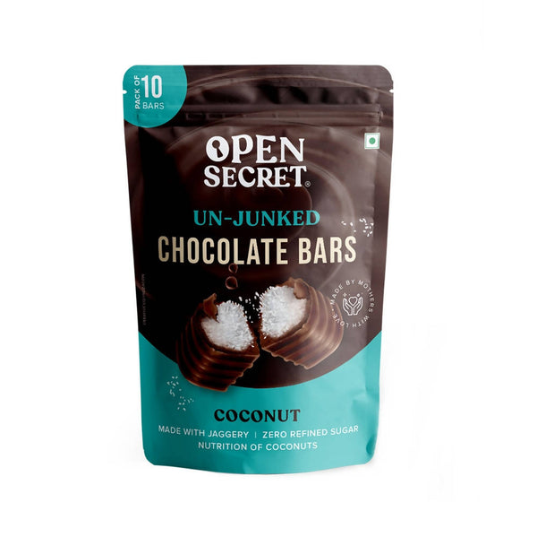 Open Secret Un-Junked Coconut Chocolate Bars - Distacart