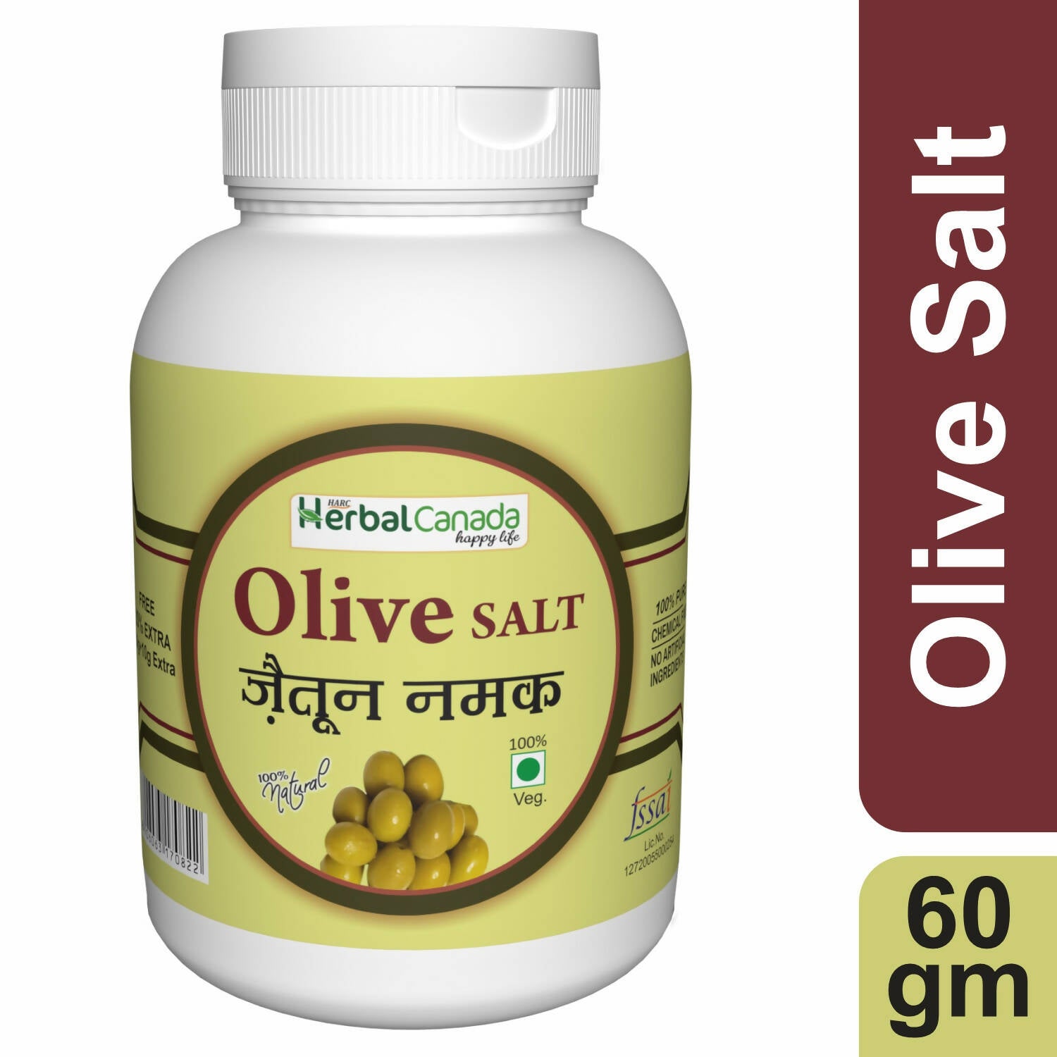 Herbal Canada Olive Salt (Jaitun Ka Namak) - Distacart
