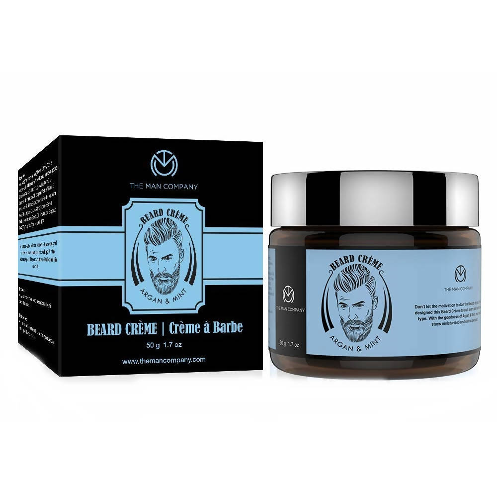 The Man Company Beard Softening Cream with Argan & Mint - Distacart