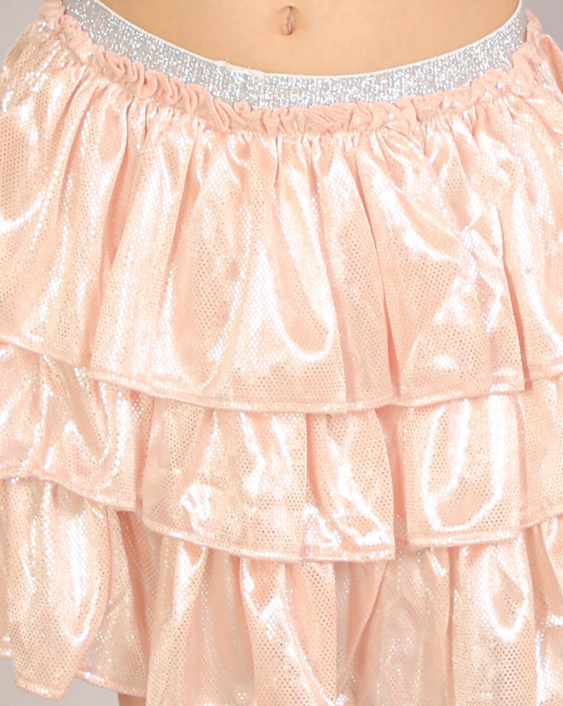 Lil Drama Girls Party Top With Skirt - Peach - Distacart